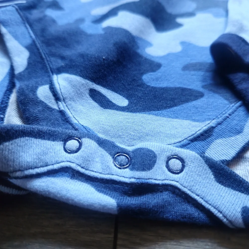 4 Pc LONGSLEEVE Bodysuit Bundle - Blue, Stripes, Dino, Camo
